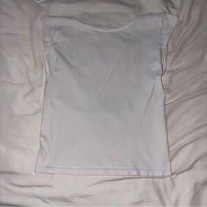 free people white low back top